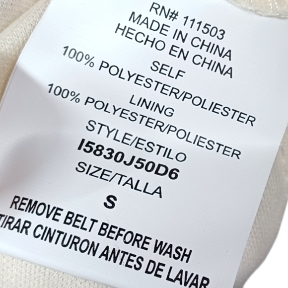 AS U WISH Colorful Chevron Stripe Print Brown Blue Smocked Dress Small NWT - Picture 10 of 11